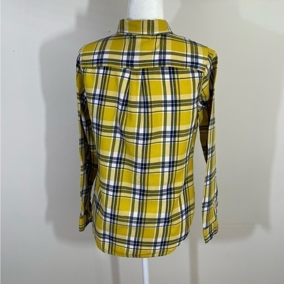 Old Navy sz sm shirt classic style brushed cotton button down plaid - Picture 6 of 11